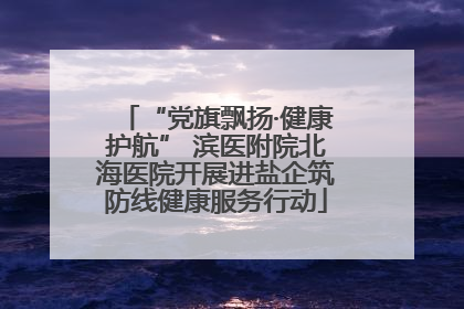 “党旗飘扬·健康护航” 滨医附院北海医院开展进盐企筑防线健康服务行动