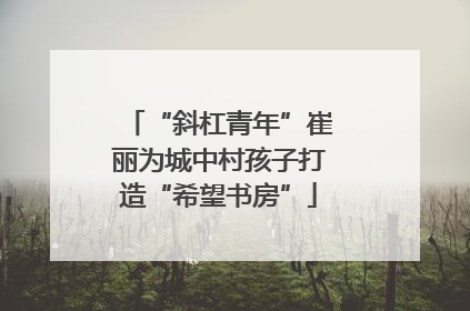 “斜杠青年”崔丽为城中村孩子打造“希望书房”