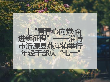 “青春心向党·奋进新征程”——淄博市沂源县燕崖镇举行年轻干部庆“七一”演讲比赛