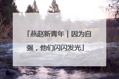 燕赵新青年｜因为自强，他们闪闪发光