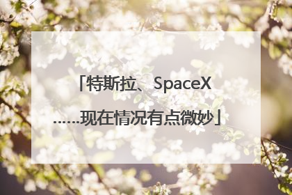 特斯拉、SpaceX……现在情况有点微妙