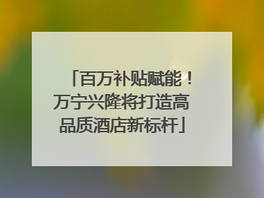 百万补贴赋能！万宁兴隆将打造高品质酒店新标杆