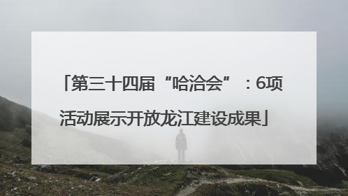 第三十四届“哈洽会”：6项活动展示开放龙江建设成果