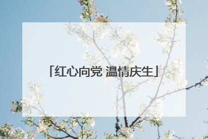 红心向党 温情庆生
