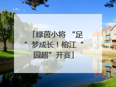 绿茵小将 “足”梦成长！榕江“园超”开赛