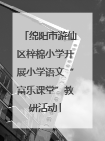 绵阳市游仙区梓棉小学开展小学语文“富乐课堂”教研活动