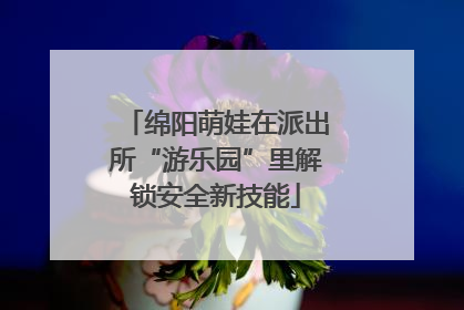 绵阳萌娃在派出所“游乐园”里解锁安全新技能