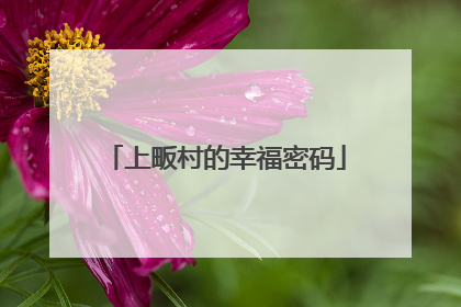 上畈村的幸福密码