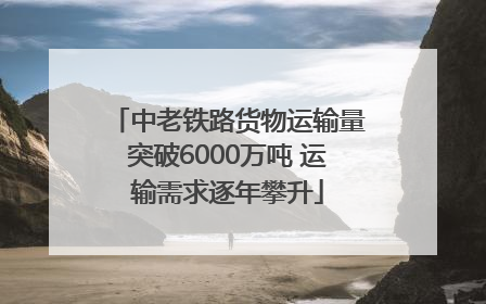 中老铁路货物运输量突破6000万吨 运输需求逐年攀升