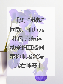 买“苏超”同款、抽万元礼包 京东运动采销直播间带你现场沉浸式看球赛