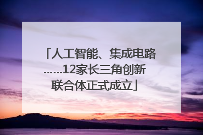 人工智能、集成电路……12家长三角创新联合体正式成立