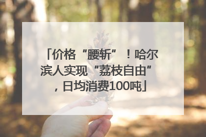 价格“腰斩”！哈尔滨人实现“荔枝自由”，日均消费100吨