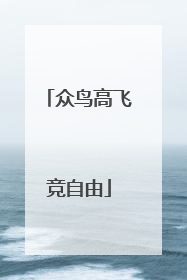 众鸟高飞竞自由