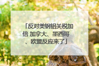 反对美钢铝关税加倍 加拿大、墨西哥、欧盟反应来了