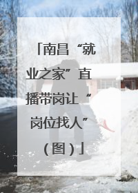 南昌“就业之家”直播带岗让“岗位找人”（图）