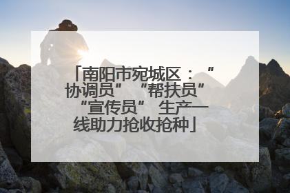 南阳市宛城区：“协调员”“帮扶员”“宣传员” 生产一线助力抢收抢种