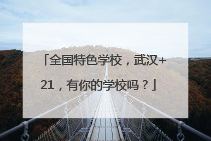 全国特色学校，武汉+21，有你的学校吗？
