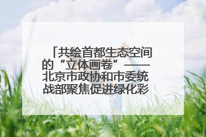 共绘首都生态空间的“立体画卷”——北京市政协和市委统战部聚焦促进绿化彩化美化生态空间建设联合协商议政