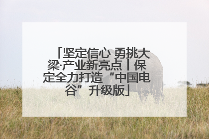 坚定信心 勇挑大梁·产业新亮点丨保定全力打造“中国电谷”升级版