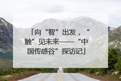 向“智”出发，“触”见未来——“中国传感谷”探访记
