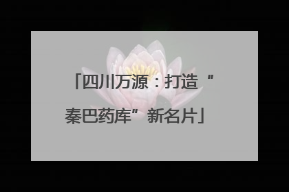 四川万源：打造“秦巴药库”新名片