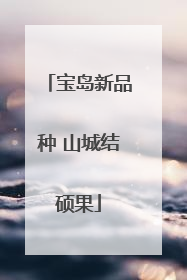 宝岛新品种 山城结硕果