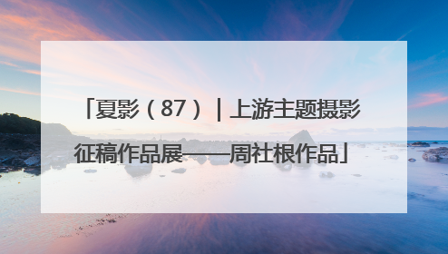 夏影（87）｜上游主题摄影征稿作品展——周社根作品