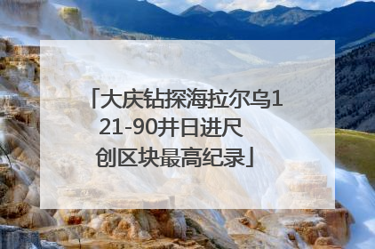 大庆钻探海拉尔乌121-90井日进尺 创区块最高纪录