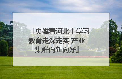 央媒看河北丨学习教育走深走实 产业集群向新向好