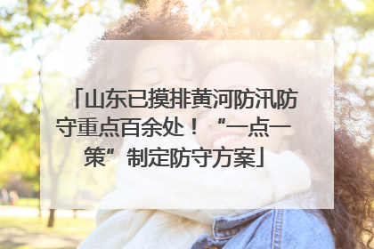 山东已摸排黄河防汛防守重点百余处！“一点一策”制定防守方案