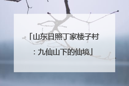 山东日照丁家楼子村：九仙山下的仙境