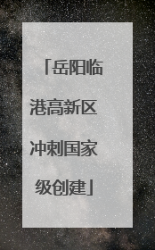 岳阳临港高新区冲刺国家级创建