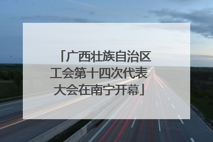 广西壮族自治区工会第十四次代表大会在南宁开幕