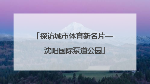 探访城市体育新名片——沈阳国际泵道公园