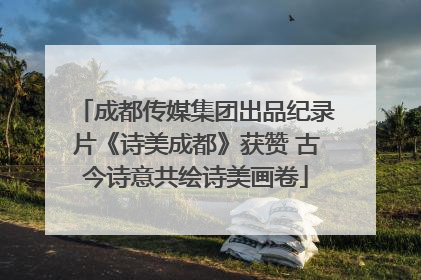 成都传媒集团出品纪录片《诗美成都》获赞 古今诗意共绘诗美画卷