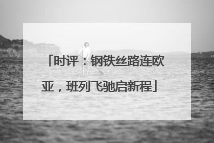 时评：钢铁丝路连欧亚，班列飞驰启新程