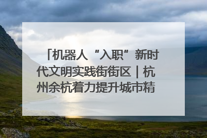 机器人“入职”新时代文明实践街街区｜杭州余杭着力提升城市精细化智能化管理水平