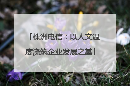 株洲电信：以人文温度浇筑企业发展之基