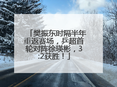 樊振东时隔半年重返赛场，乒超首轮对阵徐瑛彬，3:2获胜！