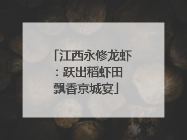 江西永修龙虾：跃出稻虾田 飘香京城宴