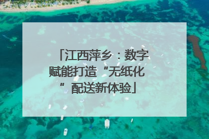 江西萍乡：数字赋能打造“无纸化”配送新体验