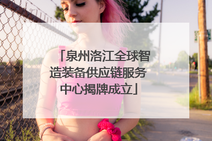 泉州洛江全球智造装备供应链服务中心揭牌成立