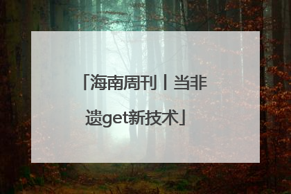海南周刊丨当非遗get新技术