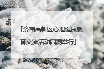 济南高新区心理健康教育交流活动圆满举行