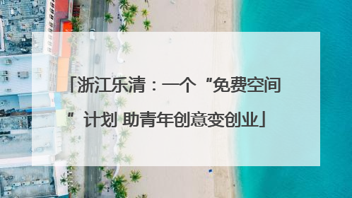 浙江乐清：一个“免费空间”计划 助青年创意变创业