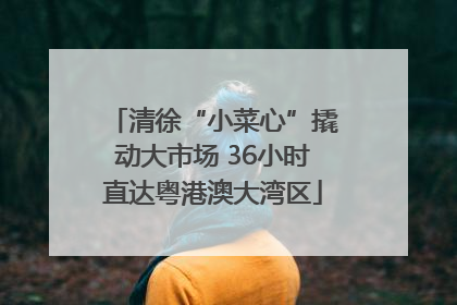 清徐“小菜心”撬动大市场 36小时直达粤港澳大湾区
