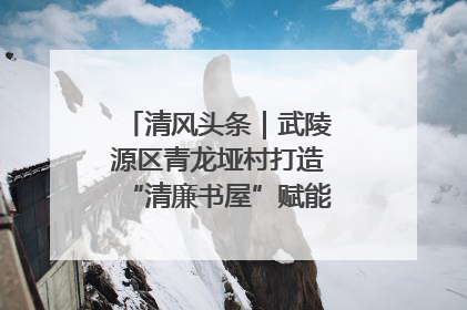 清风头条｜武陵源区青龙垭村打造“清廉书屋”赋能乡村振兴新风尚