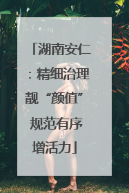 湖南安仁：精细治理靓“颜值” 规范有序增活力