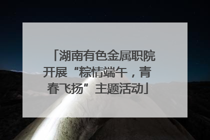 湖南有色金属职院开展“粽情端午，青春飞扬”主题活动