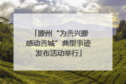 滕州“为善兴滕 感动善城”典型事迹发布活动举行